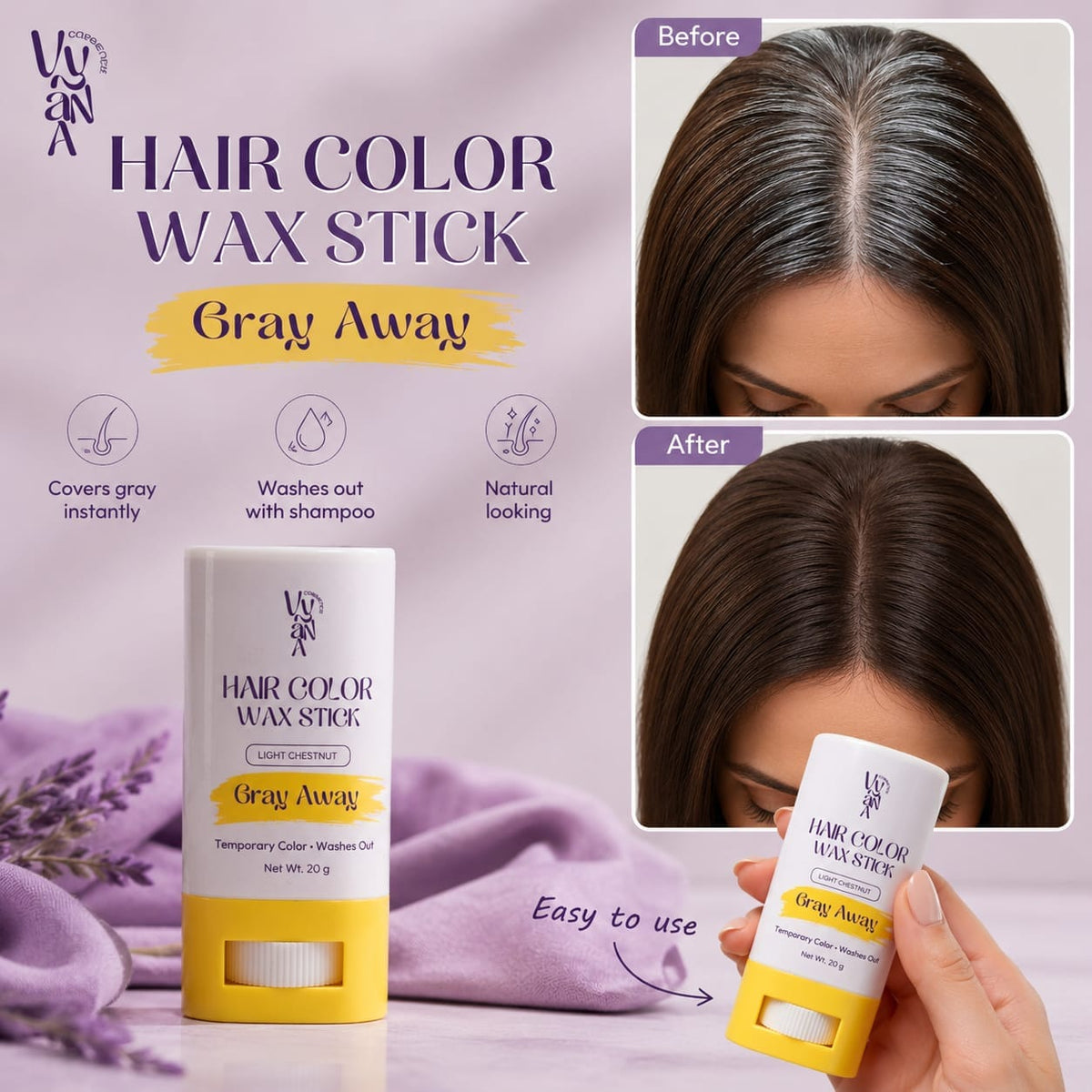 Hair colour wax